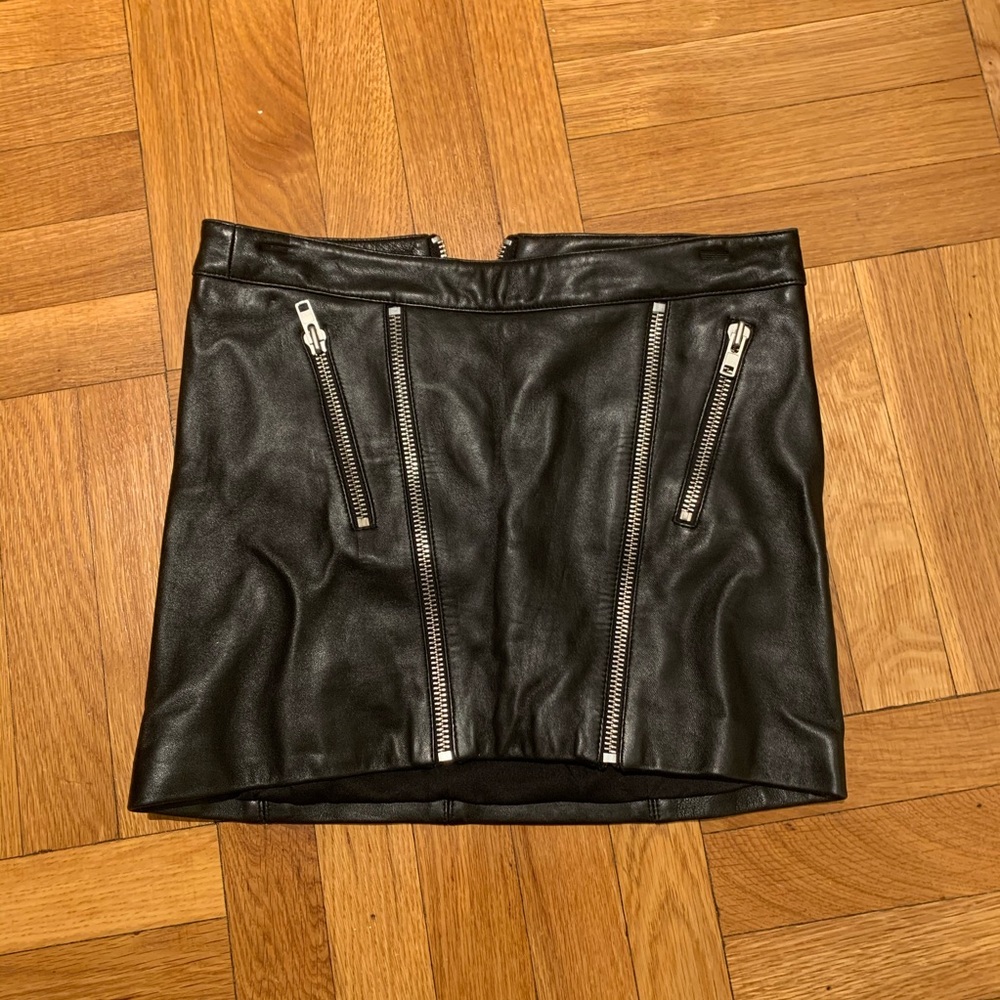 Leather skirt